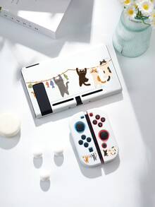 1pc Cute Cat Design Protective Case, Compatible With Switch 2nd Generation (2025), For Switch NS/Switch OLED/Lite, Suitable For Switch 2 Game Console Accessories, Storage Bag, Switch Protective Case, Romantic Gift For Switch Players - Multicolor - View 12