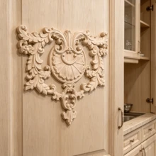 1pc Solid Wood Carving Hollow Decals, Woodworking Supplies, Home Decorations, Suitable For Cabinets, Doors And Windows, Furniture, Background Walls, Porches, Offices And Other Decorations, Holiday Decorations, DIY Decorations. - Multicolor - View 4