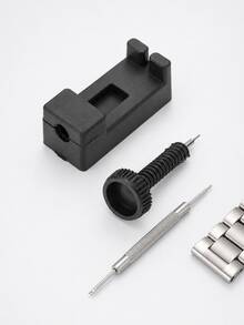 Watch Tool Convenient And Practical Watch Repair Tool Set 3pcs Watch Band Adjuster, Watch Case Opener, Auxiliary Small Accessories Portable And Fully Functional - Black - View 10