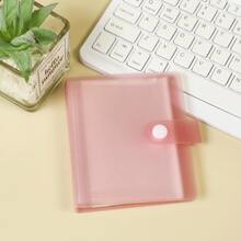 1pc 3.5-Inch Photo Album, Cute Light Color Transparent Photo Card Storage Book, Mini Sticker Book, DIY Guide, 60 Slots, PP Material, Suitable For Storing K-Pop Photo Cards, Photos, Board Game Cards, Etc. - one-size - View 7