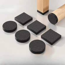 24/48/72Pcs Plastic Silent Chair Leg Protectors - Anti-Slip Noise Reduction Furniture Pads, Suitable For Dining Chairs And Tables, Dark Brown, Durable Plastic Material, Furniture Protection, Modern Aesthetic, Plastic Structure, Chair Leg Protectors - Multicolor - View 12