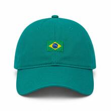 Made In Brazil 2026 World Cup Cap With Embroidered Flag, Adjustable, Women's/Unisex, Cheap - Green Flag BR - View 2