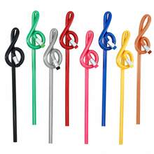Este conjunto inclui 7 lápis de cor HB com designs exclusivos de notas musicais, tornando-os charmosos e encantadores. Este material de papelaria com tema musical atraente é perfeito para desenhar, escrever e uso diário. É ideal para estudantes, amantes de música e também um presente criativo ou recompensa escolar. - Conjuntos - Visão 9