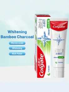 colgate 3支装竹炭薄荷美白牙膏 - 美白、温和护齿、泡沫丰富、口气清新、高纯度 - 竹炭薄荷 3支組套 - 查看 5