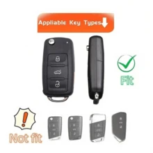 For Keypack With Keychain Set For VW Key Protection Cover For Bora For Sagitar For Lavida For Touran For Jetta For POLO TPU CAR Key Case With Keychain - Horseshoe Buckle 5 - View 6
