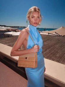 Summer Women's Cocktail Dress Party Wedding - Baby Blue - View 4