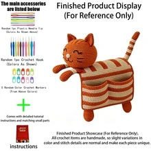1pc/Set DIY Crochet Cat Sofa Armrest Storage Bag Knitting Kit (11 Colors Available, Not Finished Product, Requires Manual Crochet!!!), Suitable For Sofa Armrest Small Item Storage, Cat Sofa Armrest, Creative Home Decor DIY Material Kit, Home Storage Essential, Suitable For Beginners And Adult Craft Enthusiasts, Homemade Home Decor/Christmas Gift/New Year Gift/Valentine's Day Gift/Mother's Day Gift! - DIY Craft Kit - View 17