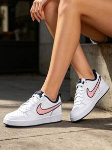 Nike COURT BOROUGH LOW 2 SE1 (GS) 青少年運動鞋，夏季新款兒童復古拼色休閒滑板鞋 DB3090-100 - DB3090-100 - 查看 3