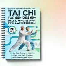 Tai Chi Practice Manual For Seniors And Beginners - Spiral Bound, Includes Progressive Daily Exercises, Gentle Movement Routines Suitable For Fitness, Training, And Practice, Step-By-Step Tai Chi Guide - A - View 7