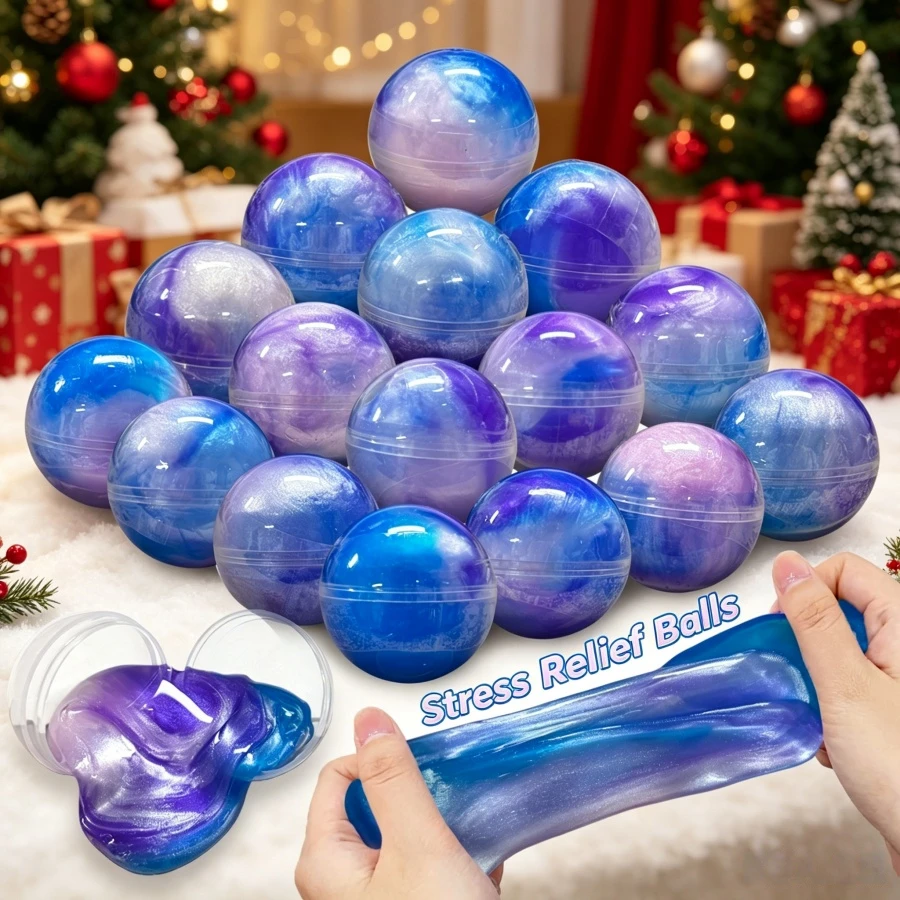 Galaxy Slime Planet Party Favor Gift Set Kids Toy, Elastic Non-Sticky, Suitable For Boys And Girls, Stretchable Slime Set, Classroom Prizes, Christmas Stocking Stuffers, Party Supplies, Birthday Gifts (Random Color) (Random Color Boxed) - 02 - View 1