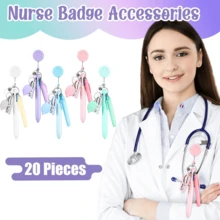 Best Selling Nurse Pen Set, 6pcs/Set Includes 1 Marker Pen, 1 Lighted Pen, 1 Retractable Ballpoint Pen, 1 Folding Scissors, 1 ID Card Holder And 1 Lanyard - Sets - View 4