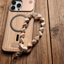 1 pieza Nuevo Cordón de Teléfono de Lujo con Pirámide Facetada 3D, Cadena de Cuentas de Acrílico Imitación Jade de Alta Calidad Hecha a Mano, Correa de Muñeca Anti-Pérdida, Llavero, Encanto de Bolsa, Regalo Pequeño Versátil, Ideal para el Día de San Valentín, Cumpleaños, Vacaciones - 2 multicolor - Ver 5