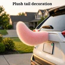 1Pc Swing Tail Car Rear Decoration, Elastic Shaking Tail Decor, Exterior Modification Accessory, Strong Adhesive, Dynamic Swing Design, Vehicle Decor, Universal Fit Car SUV Truck Motorcycle, Weatherproof Auto Exterior Accessory - Tail - View 14