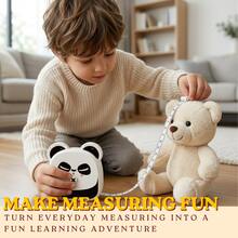 Children's Cartoon Tape Measure Alarm Clock 2-In-1 Educational Toy, Portable Multi-Function Soft Ruler Timer Teaching Aid, Parent-Child Interactive Fun Educational Early Learning Game, Suitable For Boys And Girls 3 Years Old And Above Birthday Gift, Christmas Gift - Multicolor - View 3