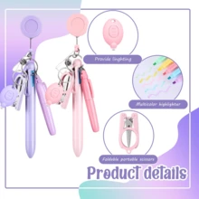Best Selling Nurse Pen Set, 6pcs/Set Includes 1 Marker Pen, 1 Lighted Pen, 1 Retractable Ballpoint Pen, 1 Folding Scissors, 1 ID Card Holder And 1 Lanyard - Sets - View 3
