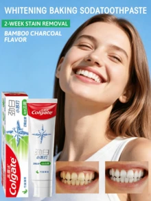 colgate 120克/4.23盎司美白小苏打牙膏，竹炭薄荷味，美白效果显著，温和不伤牙，泡沫丰富，清新口气，高纯度 - 竹炭薄荷口味 - 查看 9