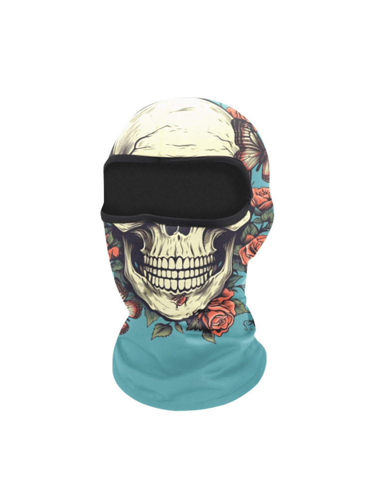 1pc Creative 3D Funny Scary Face Unisex Full Face Mask, Breathable Sun Protection Head Cover, Suitable For All Seasons, Outdoor Running, Cycling, Fishing, Hiking - Multicolor - View 9
