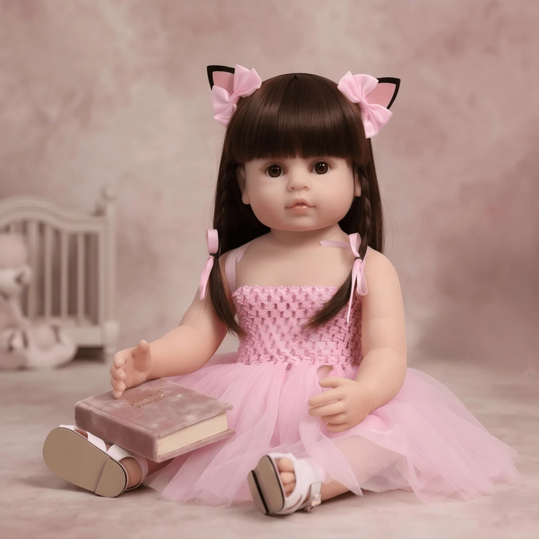 Realistic 50cm Baby Doll With A Soft Body, Suitable For Girls Aged 3 And Above - 彩色 - 查看 1