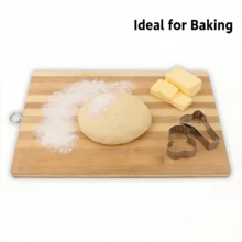1pc Wooden Cutting Board Cheese Board, Suitable For Kitchen Meat, Cheese, Bread, Vegetables And Fruits, Kitchen Utensils, Home Dormitory Cutting Board - Brown - View 7
