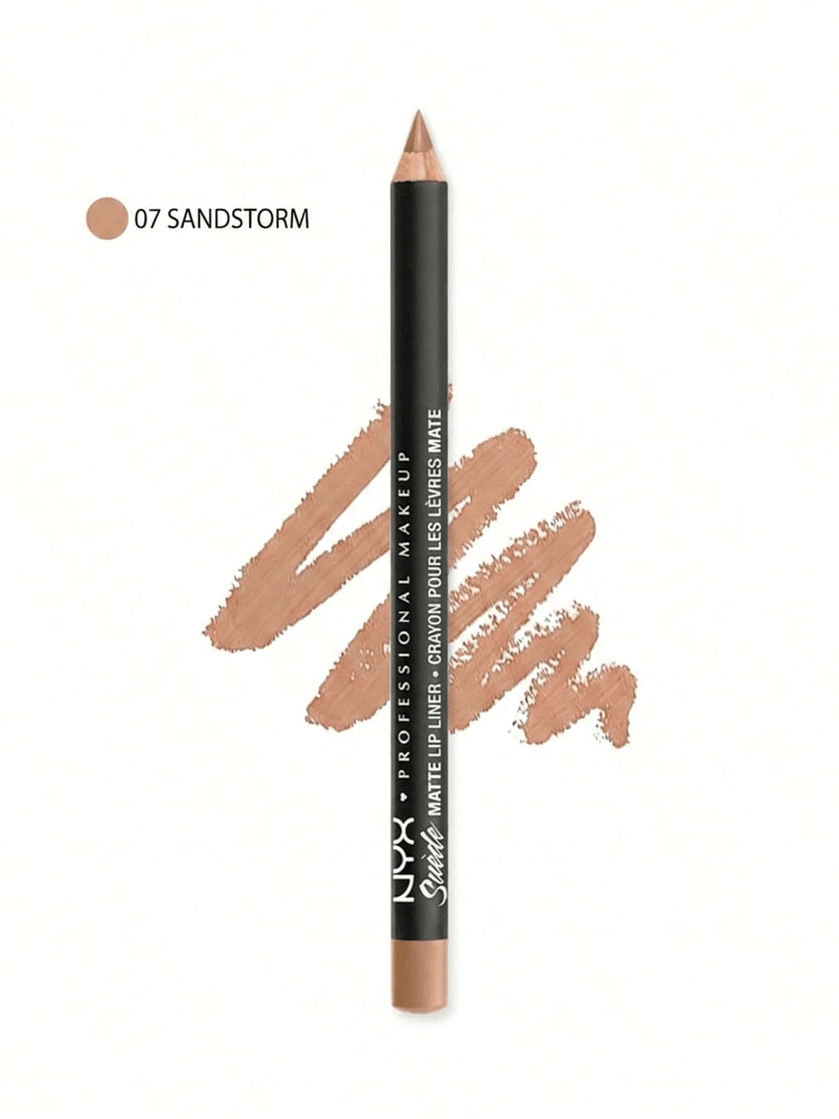 NYX 丝绒哑光唇线笔 0.035盎司/1克 - 07 Sandstorm - 查看 1