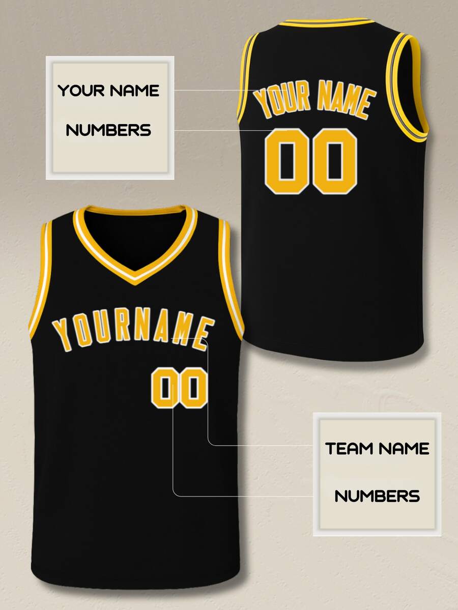 Personalized Custom Basketball Jersey Sports Shirt, Can Print Custom Team Name And Number, Unisex For Men, Women And Teenagers