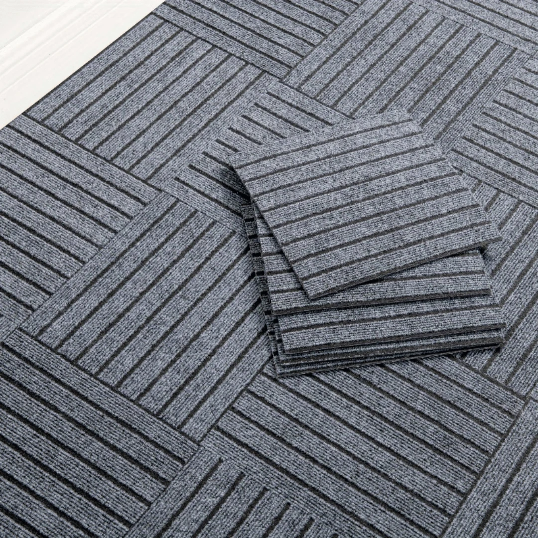 10片 30X30cm 自黏式地板地毯貼，可拆卸貼紙，可裁剪且可重複使用，適用於居家裝飾、寵物貓抓墊、多場景使用、牆貼、室內走廊
