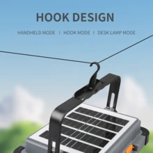 1PC LED Solar Camping Light Ultra Long Lasting With Hanging Hooks For Outdoor Camping Home Emergency - Solar Wall Lamp - View 1