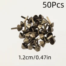 50/100個金屬圓筒雙爪鉚釘，適用於手提包、錢包、衣物、DIY皮革手工、鞋子維修、裝飾釘、行李箱底座 - 多色 - 查看 14