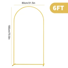 6/6.6/7.2FT Metal Arch Backdrop Stand Wedding Arch Frame For Birthday Party Decor - View 13