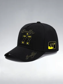 1pc/2pcs "Brooklyn 77" Personalized Number Pattern Design Printed Unisex Curved Brim Baseball Cap And Crossbody Bag, Street Fashion Outdoor Sports Baseball Cap And Bag, Adjustable, Gift For Yourself Or Friends - Multicolor - View 18