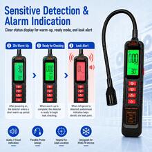 ZL77A GL77A Halogen Refrigerant Leak Detector, High Sensitivity Freon Detector, Suitable For HVAC, Automotive Air Conditioning And Cold Storage, 0-1000PPM Range, 3s Fast Detection, Compatible With R134a R410a R22 R1234FY - 彩色 - 查看 3