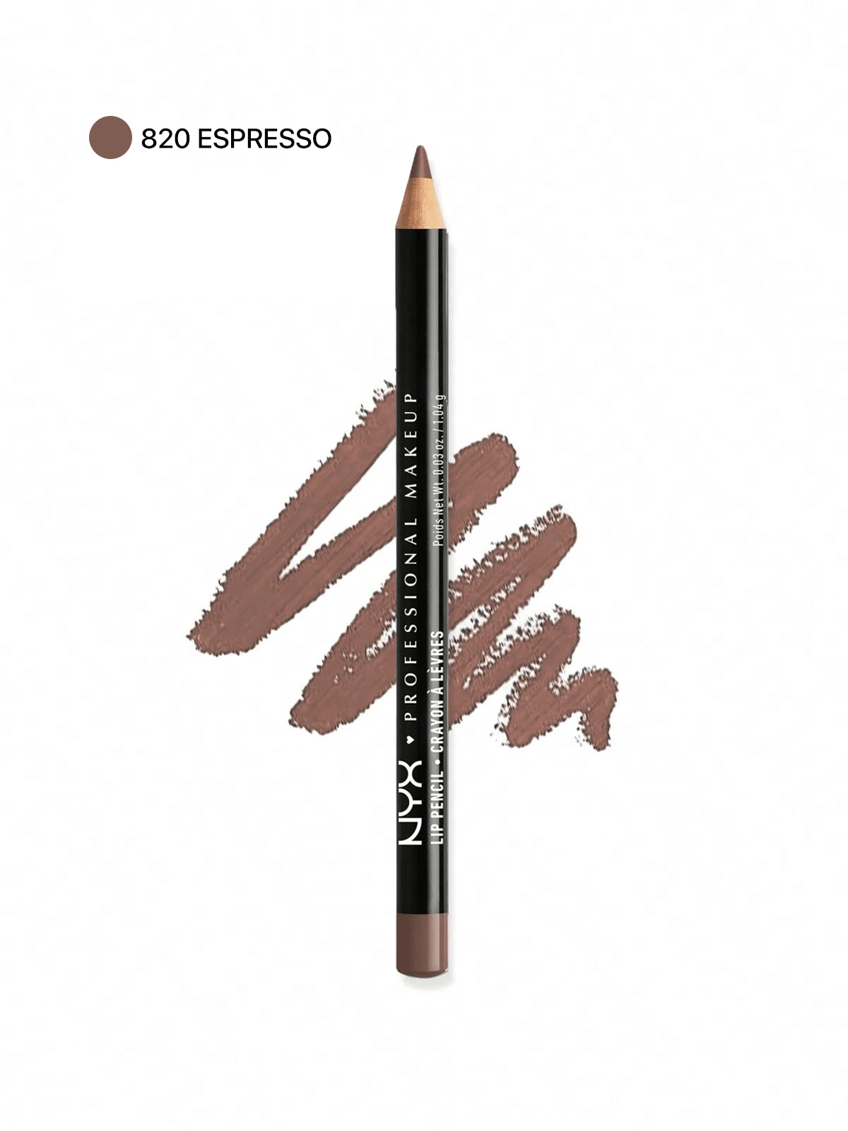 NYX 纤细唇线笔 820 浓咖啡色唇线笔 0.03 盎司/1.04 克 顺滑 精准定义 持久舒适 适合女朋友 妻子 母亲 朋友 生日 毕业派对 旅行 露营 户外 学校 校园旅行 节日 夏季 秋季 万圣节 夏季精选 夏季必备品 夏季经典 老钱 魅力 男式 永恒传统 - 820 Espresso - 查看 1