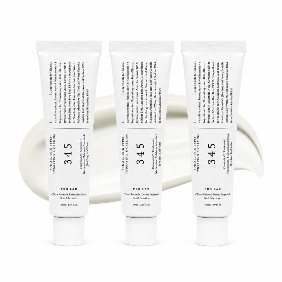 345 Dr.Althe Relief Cream | Daily Face Moisturizer For Soothing Recovery And Blemish Care With PDRN & Niacinamide | Korean Vegan Skincare For All Skin Types, 5.07 Fl Oz (Ver.2 - Pack Of 3) - 345 Cream - 查看 1
