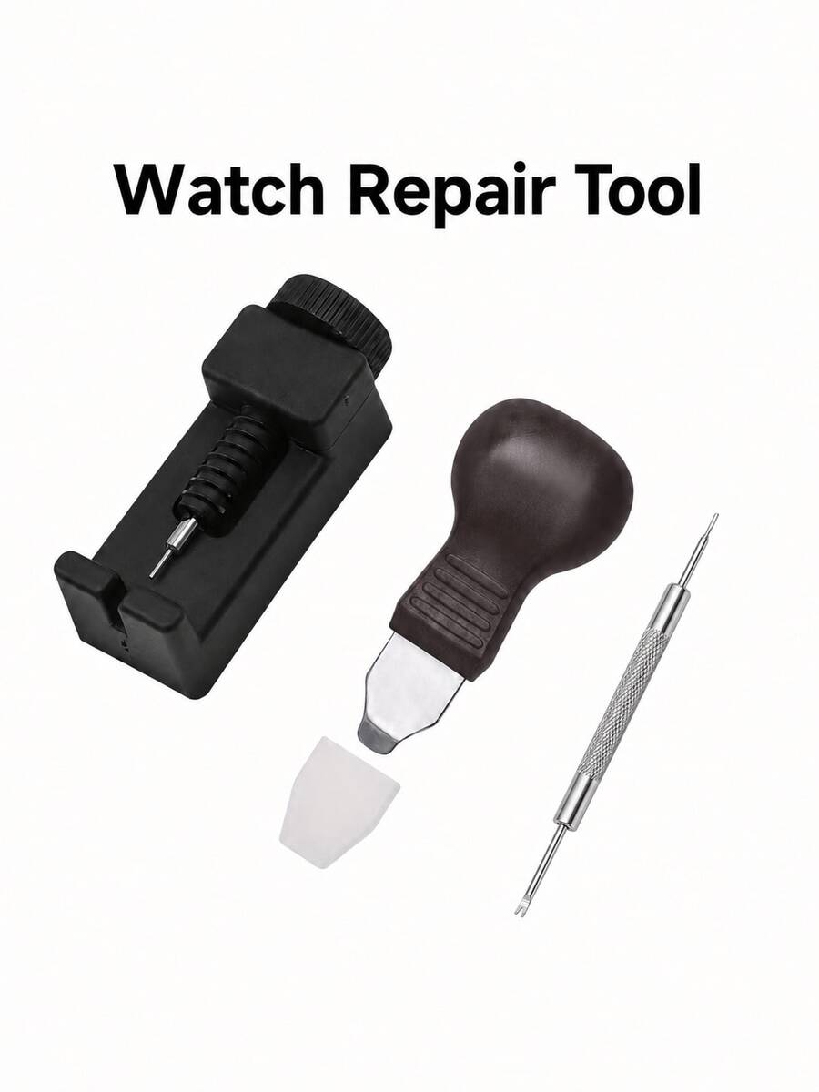 Watch Tool Convenient And Practical Watch Repair Tool Set 3pcs Watch Band Adjuster, Watch Case Opener, Auxiliary Small Accessories Portable And Fully Functional