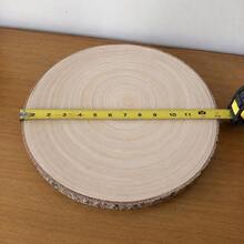 10Pcs Natural Wood Slices 12-13 Inch Rustic Paulownia Wood Rounds For Wedding Centerpieces, DIY Crafts, Home Decor, Party Table Decoration - A - View 7