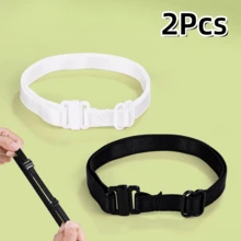 2/4/6Pcs Invisible Elastic Leg Hem Adjuster Bands, No-Sew Removable Hem Tightener For Pants, Prevents Dragging And Keeps Leg Openings Secure - Multicolor - View 16