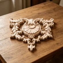 1pc Solid Wood Carving Hollow Decals, Woodworking Supplies, Home Decorations, Suitable For Cabinets, Doors And Windows, Furniture, Background Walls, Porches, Offices And Other Decorations, Holiday Decorations, DIY Decorations. - Multicolor - View 11