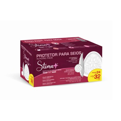 Absorvente para Seios Stima | 32 Unidades | Pague 24 Leve 32