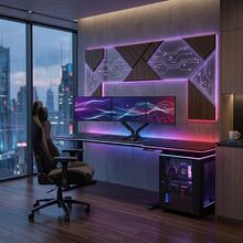 Super Bright LED Light Strip, RGB Color-Changing, Supports Remote Control And Mobile App Control, With Timer Function - A Cool Lighting Fixture Suitable For Living Rooms, Bedrooms, And Home Decoration - UK Plug(220-240V) - View 3