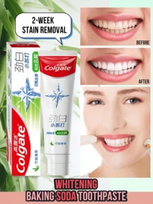 colgate 120克/4.23盎司美白小苏打牙膏，竹炭薄荷味，美白效果显著，温和不伤牙，泡沫丰富，清新口气，高纯度 - 竹炭薄荷口味 - 查看 1