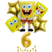 Party Decor Kit, Cartoon Foil Balloons With Star & Face Balloons Perfect For Birthday Parties, Outdoor Themed Celebrations - As Shown In the Figure - View 7