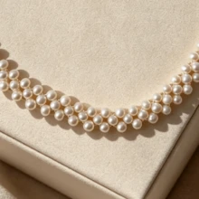 Handmade Freshwater Pearl White Bracelet & Necklace Set, Luxury Exquisite Keepsake Gift For Friends - Set - View 8