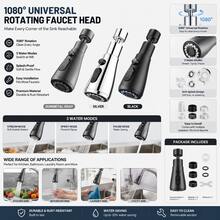 Ekstensi Keran Universal, Aksesori Ekstensi Keran Anti Percikan, Cocok untuk Wastafel Dapur, Adaptor Keran Berputar 360 Derajat - MultiWarna - View 1