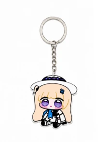 KAWAI Phoebe Chupi Keychain: Viral Meme Acrylic Bag Charm, Weirdcore Style Accessory, Unique Creative Gift - Multicolor - View 8