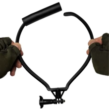 Soporte de teléfono para cuello, soporte flexible horizontal & vertical, soporte universal para cámara de acción, cámara de acción estable para vlog en primera persona, soporte de fotografía de video de perspectiva de ciclismo, soporte para transmisión en vivo, soporte para cámara de acción - Ver 6