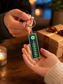 1 pieza Llavero personalizado con código de Spotify, 24 colores disponibles, diseño personalizado, regalo de música impreso en 3D - Negro - Ver 5