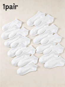 50 Pairs White Flat Japanese Simple Everyday Versatile Low Vamp Non - White - View 4