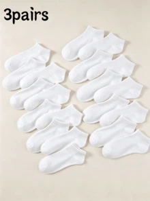 50 Pairs White Flat Japanese Simple Everyday Versatile Low Vamp Non - White - View 8