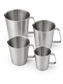 1個 500-2000ml 不鏽鋼牛奶發泡壺，附量測刻度，濃縮咖啡蒸汽壺，適用於拿鐵藝術、咖啡館和家庭咖啡師 - 銀色 - 查看 7