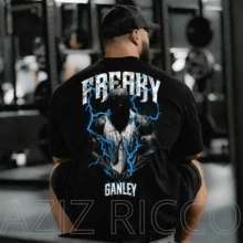 Freaky Gabriel Ganley Oversized T-Shirt, Premium Line, 100% Cotton - Black - View 1